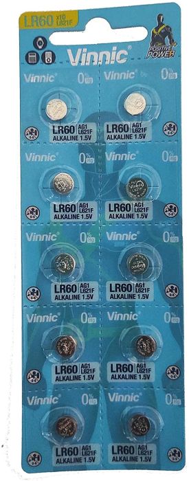 Vinnic LR60 Batteries 1.5V 10 pack