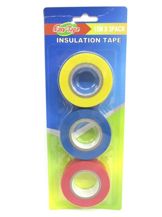 Insulation Tape Assorted 15m x 3 pack