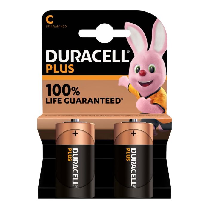 Duracell Plus C Batteries 2 pack