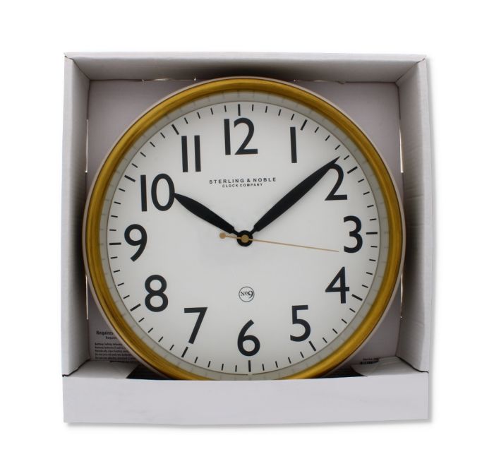 Sterling & Noble 11.5'' Beige Wall Clock