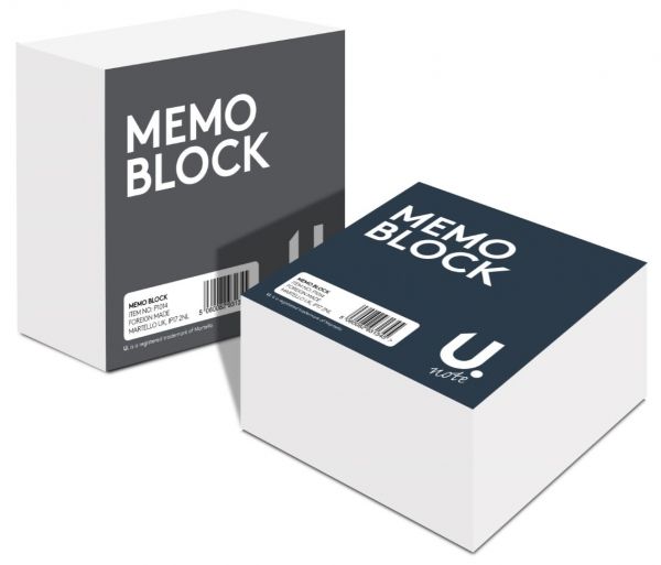 U. Memo Block 90mmx90mm