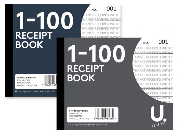 U. Receipt Book 1-100