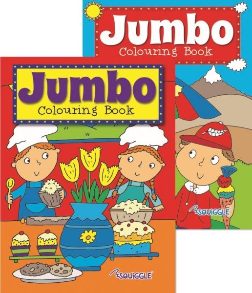 Squiggle Jumbo Colouring Book 3 & 4