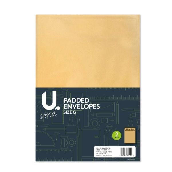 U. Padded Envelopes Size G 2 pack