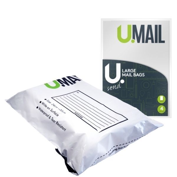 U. Mail Bags Large 32x44cm 4 pack