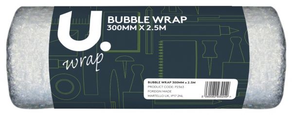 U. Bubble Wrap 300mm x 2.5m