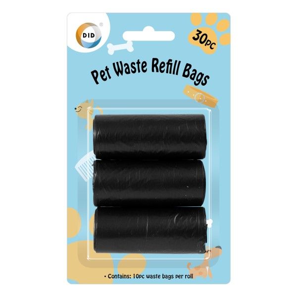 DID Pet Waste Refill Bags Black 30 pc
