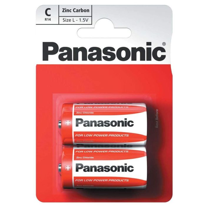 Panasonic C Zinc Batteries 2 pack