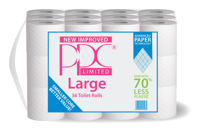 Pallet Deal - 44/88 Cases of PPC Large Toilet Tissue Paper Roll 2 ply - 36 pack