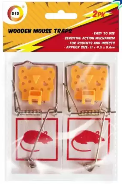 DID Wooden Mouse Traps 2 pack