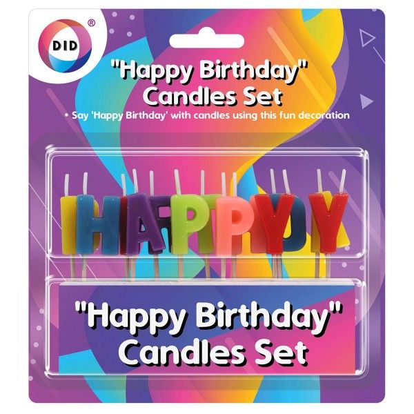 DID Happy Birthday Candles Set