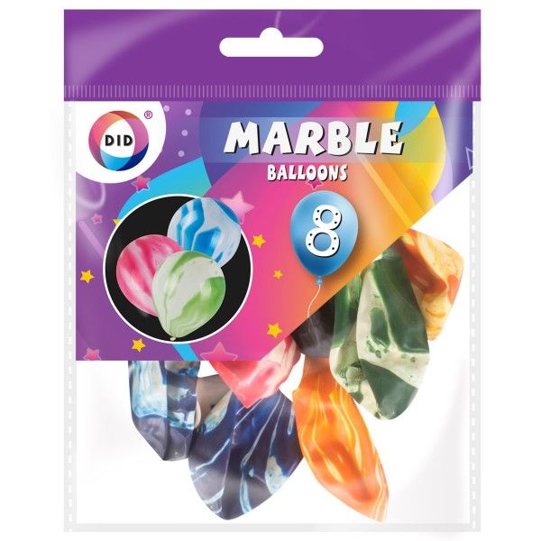 DID Marble Balloons 8 pack