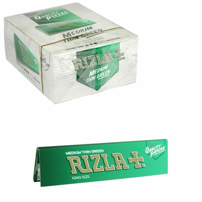 Rizla Green King Size Thin Rolling Paper 50S