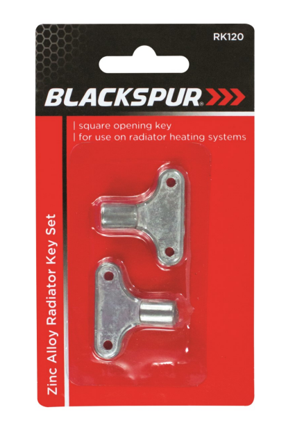 Blackspur Zinc Alloy Radiator Key Set 2 pack
