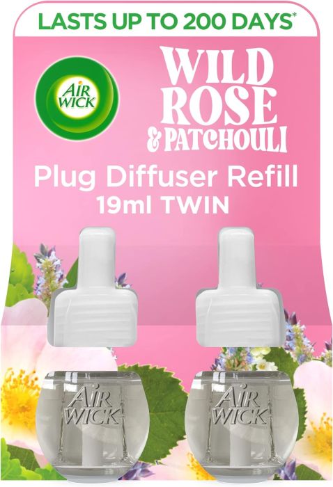 Air Wick Wild Rose & Patchouli Plug In Refill 2 x 19ml