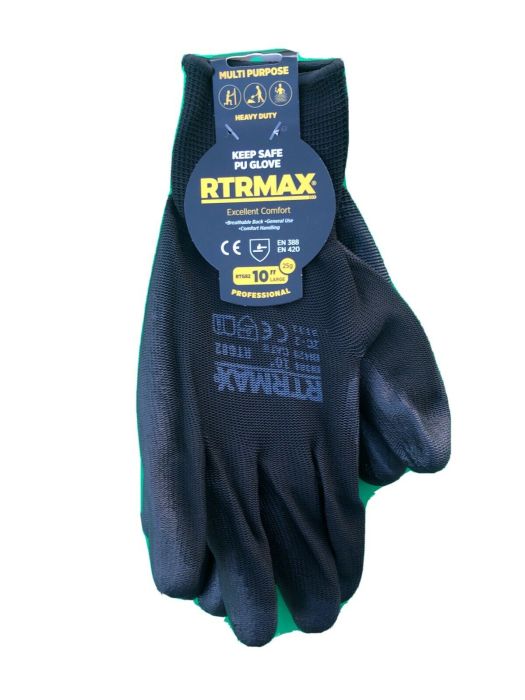 RTRMAX Pu Coated Gloves 10in