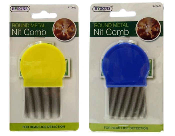 Rysons Round Metal Nit Comb