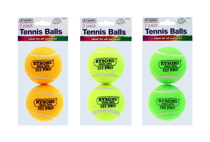 Rysons Tennis Balls Assorted 2 pack