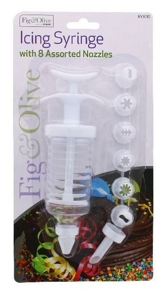 Icing Syringe With 8 Nozzles