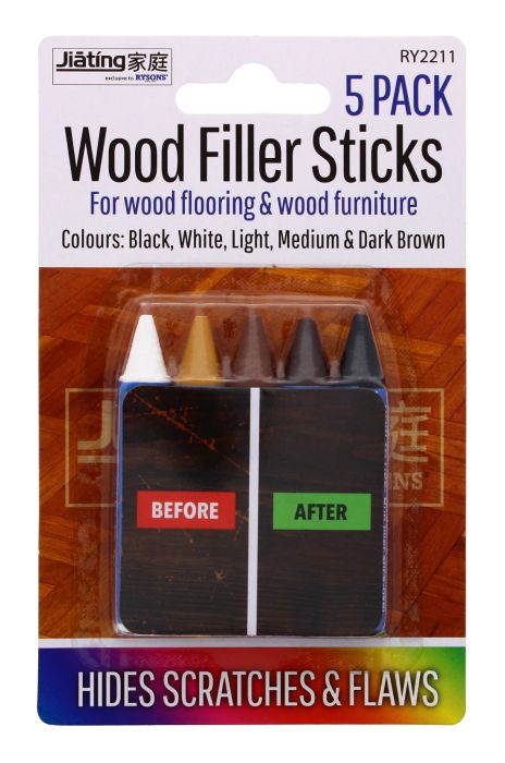 Jiating Wood Filler Sticks 5 pack