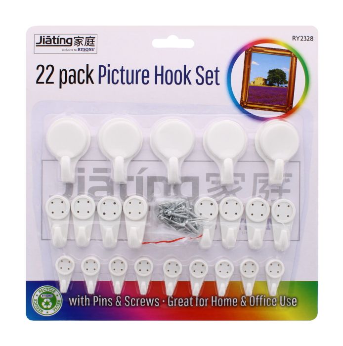Jiating Picture Hook Set 22 pack