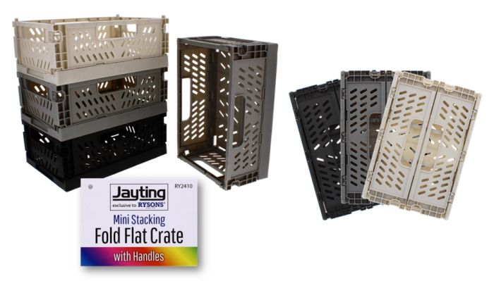 Jiating Collapsible Mini Stacking Storage Crate