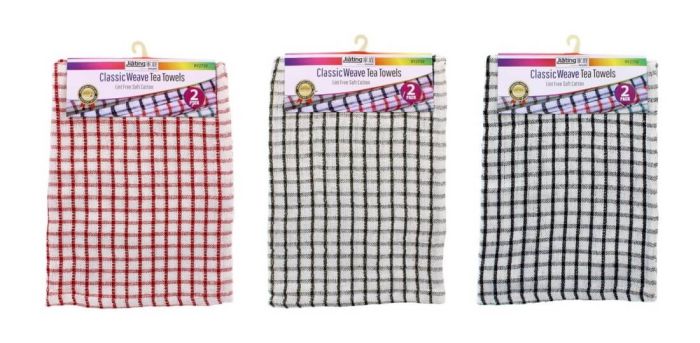 Jiating Classic Weave Tea Towels 2 pack