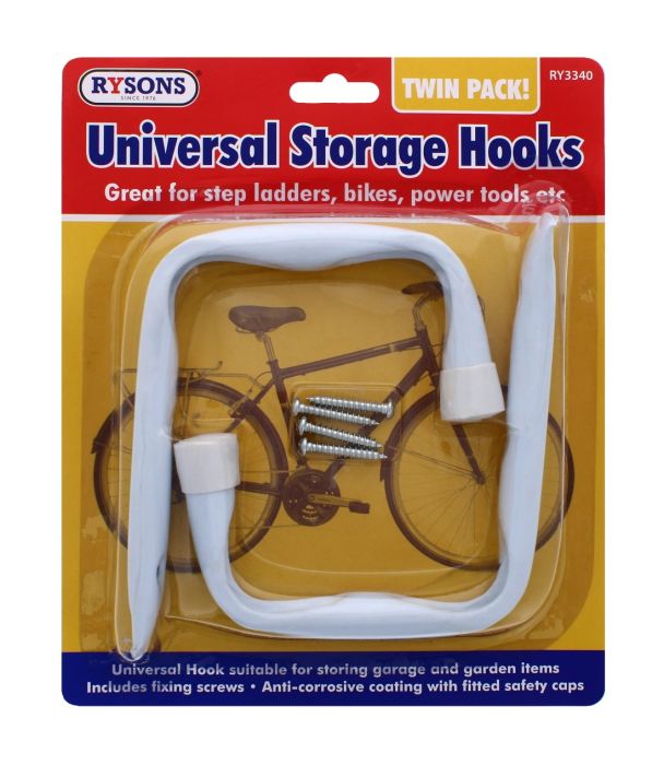 Rysons Universal Storage Hooks Twin pack