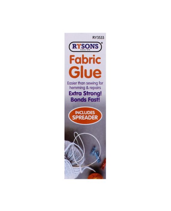 Rysons Quick & Strong Fabric Glue & Spreader 54g