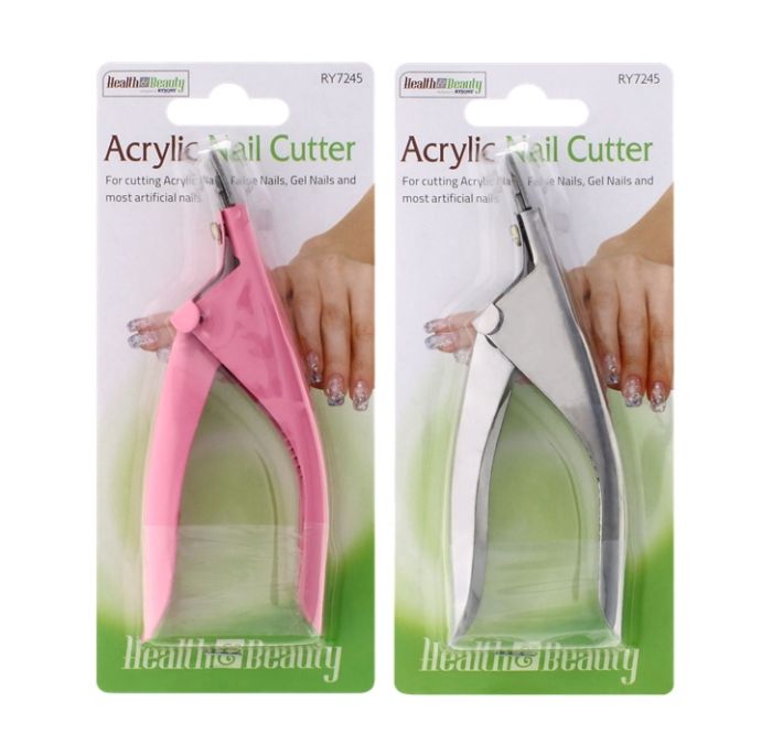 Health & Beauty Acrylic Steel Nail Cutter - Assorted Colours