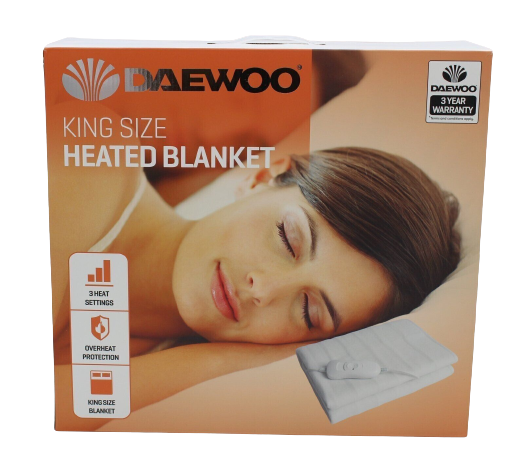 Daewoo 110w King Size Heated Blanket