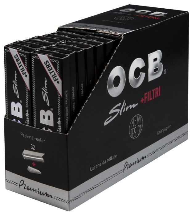 OCB Premium Slim Rolling Paper & Filters 32 pack