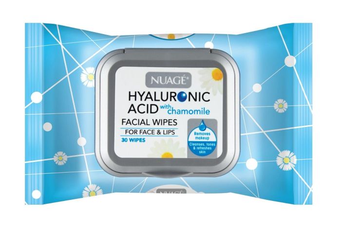 Nuage Hyaluronic Acid Facial Wipes 30 pack
