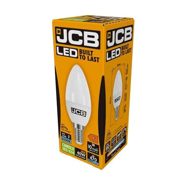 JCB LED E14 Candle Bulb 40W Daylight