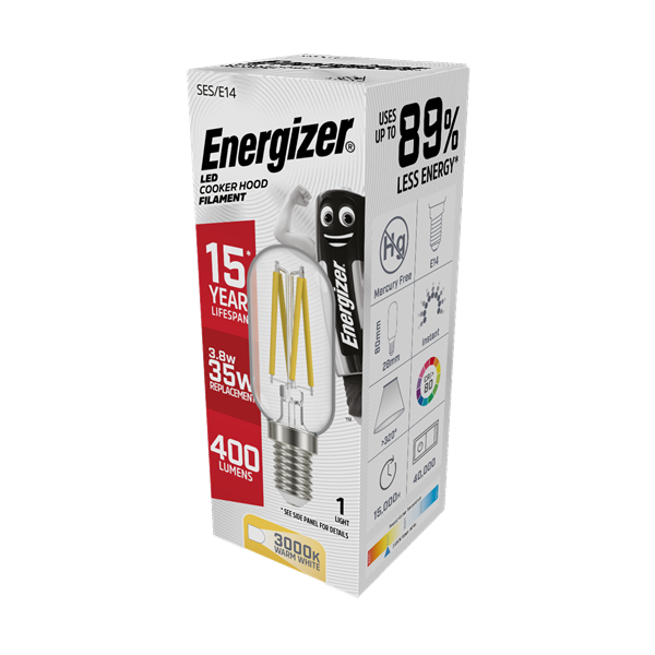 Energizer Filament LED E14 Cooker Hood Bulb 35W Warm White