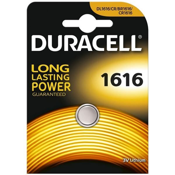 Duracell CR1616 Lithium Battery 3V 1 pack