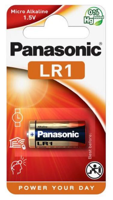 Panasonic LR1 Micro Alkaline Battery 1 pack