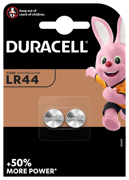 Duracell LR44 Batteries 2 pack