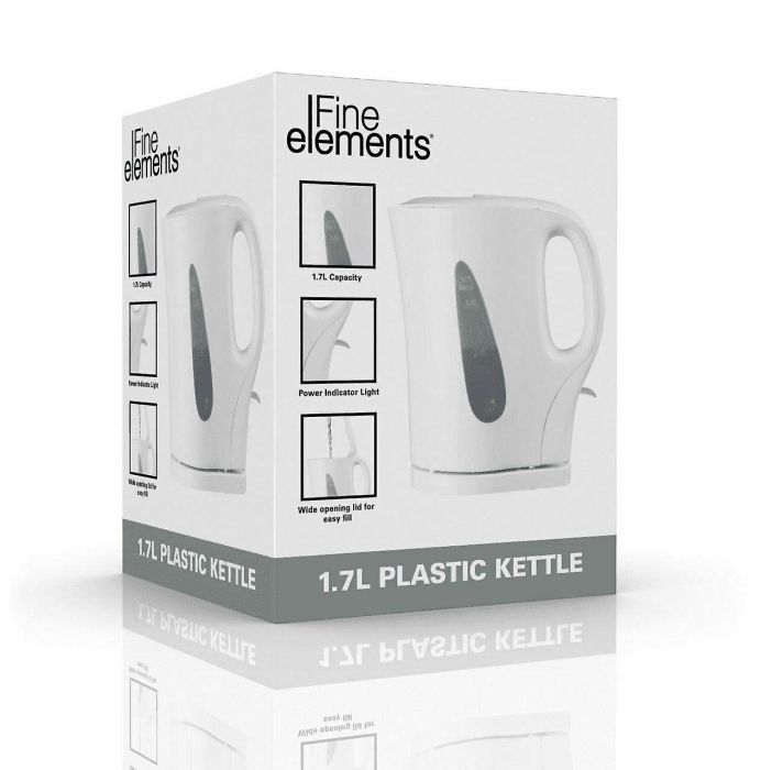 Fine Elements White Plastic Kettle 1.7Liter