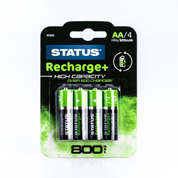 Status Rechargeable Batteries AA 800mAh 4 pack