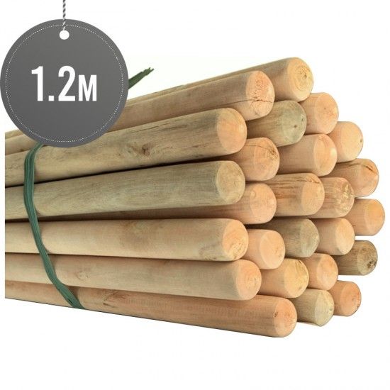 Sterling Ventures Wooden Mop Stick 120 x 2.35cm 25 pack