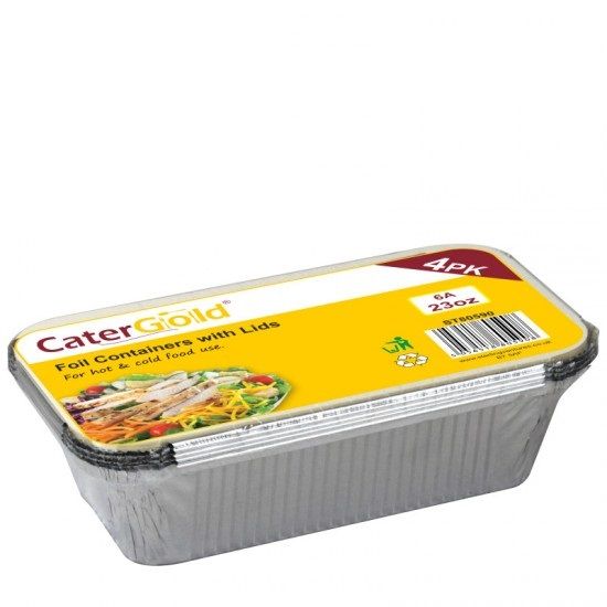 Cater Gold Foil Containers 23oz 4 pack