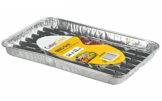 CaterGold BBQ Grill Tray 34x22cm 2 pack