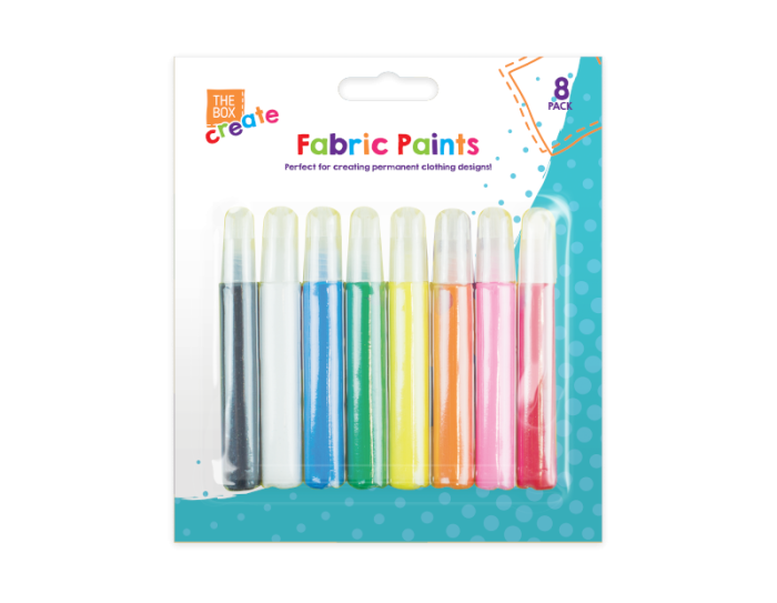 The Box Fabric Paints 8 pack