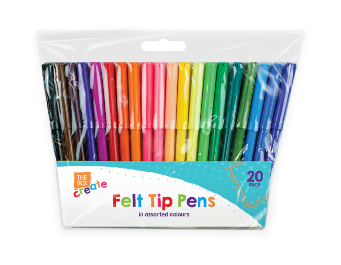 The Box Felt Tip Pens 20 pack