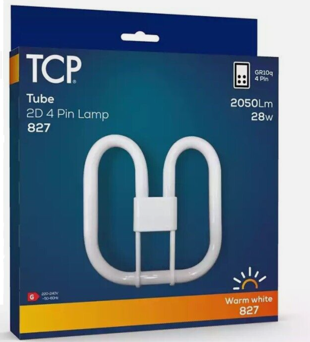 TCP Tube Light Lamp 4-Pin 2D 28w Warm White