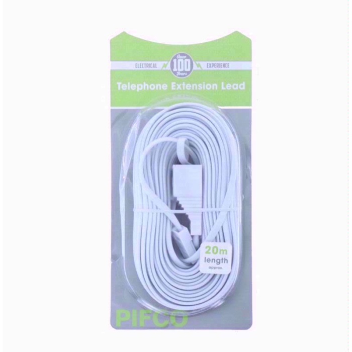 Pifco Telephone Extension Lead 20m