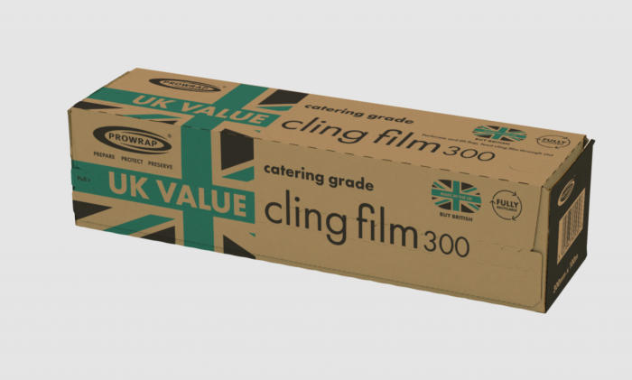 UK Value Catering Cling Film 300mm x 100m - 9 pack