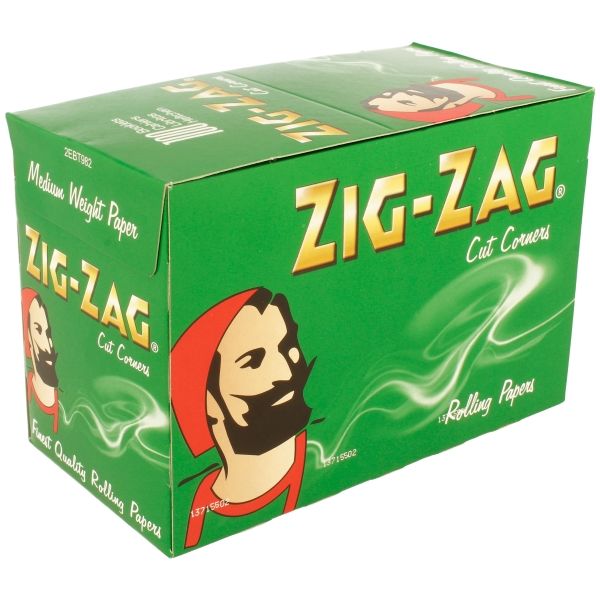 Zig Zag Green Regular Rolling Paper 100 booklets