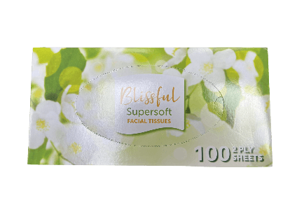 Blissful Supersoft Facial Tissues 100 pack